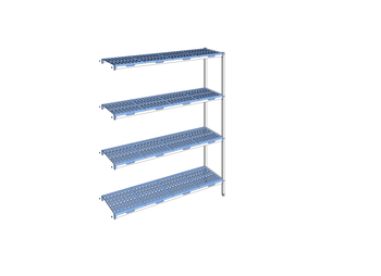 RAYONNAGE CLAYETTES POLY ANGLE 4N L1755XP400XH205