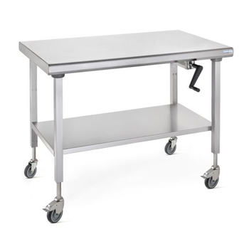 TABLE ERGONOMIX CENTRALE ROUES AVEC ET 700X1000MM
