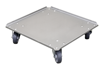 SOCLE ROULEUR INOX POUR GRILLE/ PLAQUE 600X400