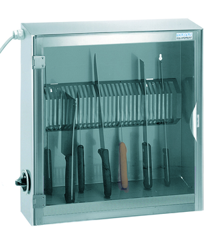 ARMOIRE STERILISATION 25 COUT. RATELIER+ARRÊTOIR