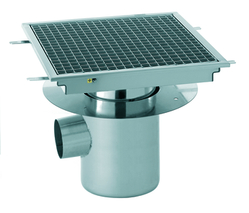 CANIVEAU 300X300 SORTIE HORIZ CENTREE CUV MONOBLO