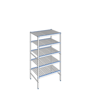 RAYONNAGE CLAYETTES ALU LIGNE 5N L 992XP560XH1750