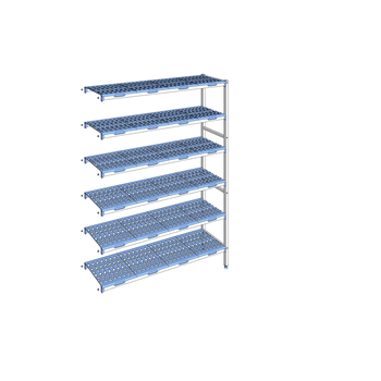RAYONNAGE CLAYETTES POLY ANGLE 6N L1553XP400XH205