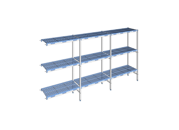 RAYONNAGE CLAYETTES POLY ANGLE 3N L3431XP400XH175