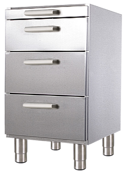 BUFFET BAS 3 TIROIRS +1 TIRETTE PLEINE SUR ROULETT