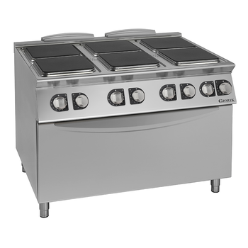 FOURNEAU PLAQUE ÉLECTRIQUE CARRÉE, 6 FEUX