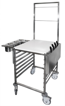 CHARIOT DU CHEF 590X675X1750 7 NIV GN2/1-POLY-BOIT