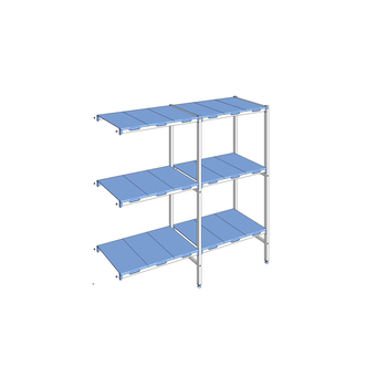 RAYONNAGE CLAYETTES POLY ANGLE 3N L1891XP500XH1750