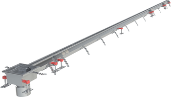 CANIVEAU MODUL 20 - L5000 - HAUT70/90 - INOX 304