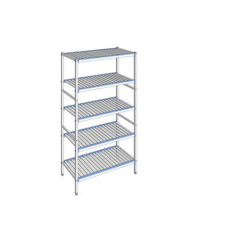RAYONNAGE CLAYETTES ALU LIGNE 5N L1192XP500XH2050