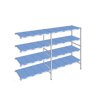RAYONNAGE CLAYETTES POLY ANGLE 4N L2793XP500XH1750