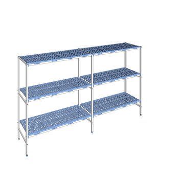 RAYONNAGE CLAYETTES POLY LIGNE 3N L3136XP500XH175
